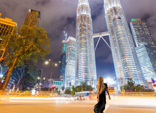 ペトロナスツインタワー_ライトアップと写真撮影